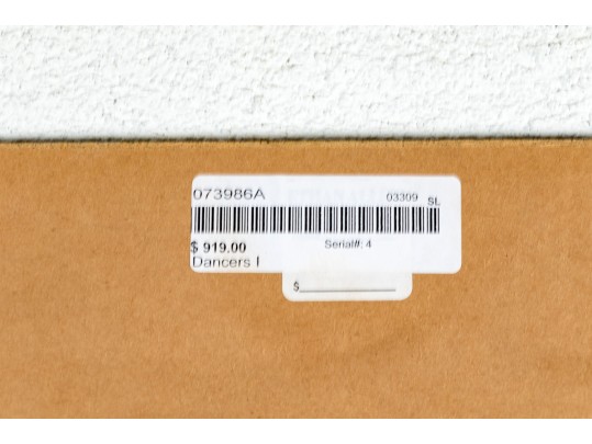 Set Of Two Large Decorative Modernist Figural Prints