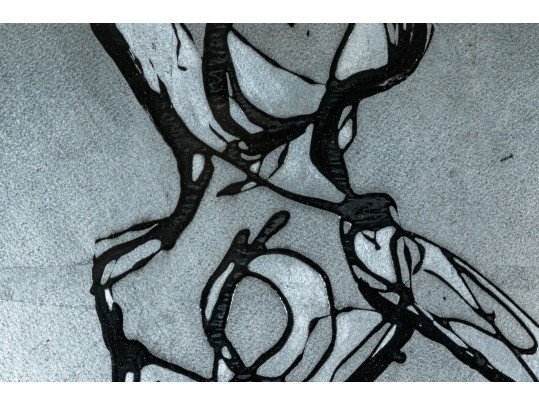 Set Of Two Large Decorative Modernist Figural Prints