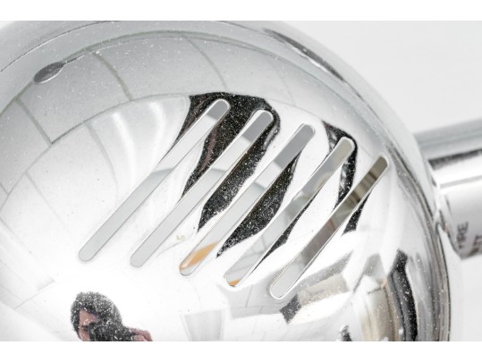 Dramatic Chrome And Marble Five-Arm Floor Lamp In The Manner Of Atelje Lyktan 