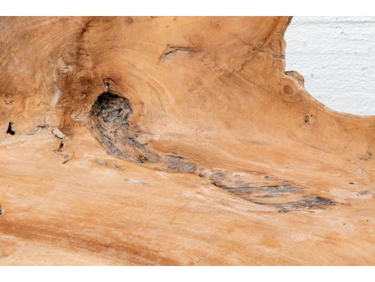 Awesome Naturalistic Teak Accent Chair