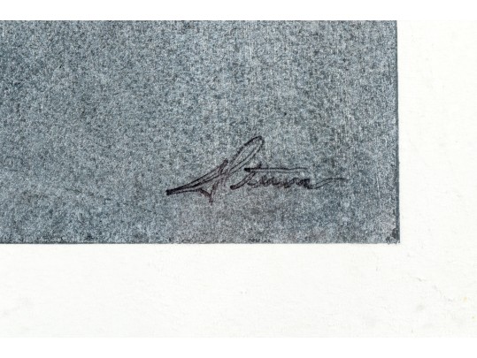 Set Of Two Large Decorative Modernist Figural Prints