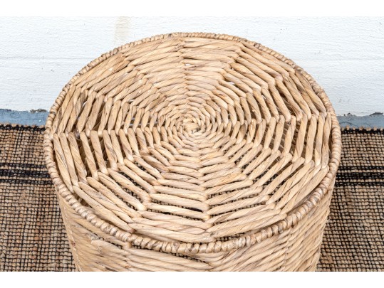 Suite Of Three Naturalistic Stools And End Table