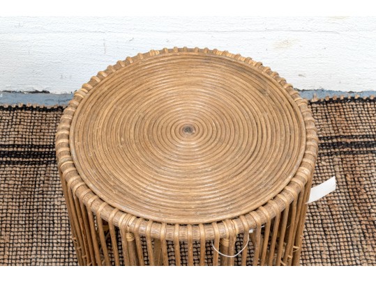 Suite Of Three Naturalistic Stools And End Table
