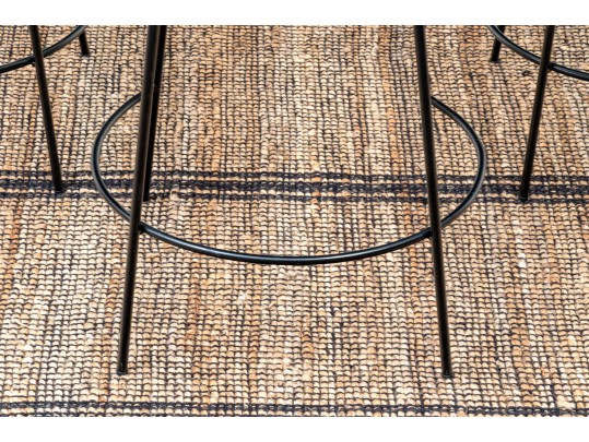 Set Of Three Studio McGee And Threshold Saddle Counter Barstools (Retail $80 Each)