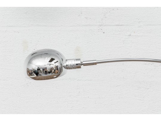 Dramatic Chrome And Marble Five-Arm Floor Lamp In The Manner Of Atelje Lyktan 