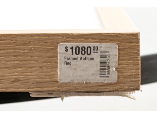 Framed Antique Rug (Original Purchase $1080)