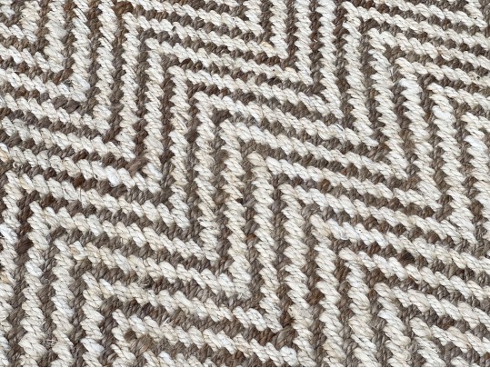 Indian Waikiki Natural Jute Flat Weave Area Rug, 4' X 6'