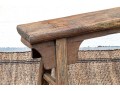 Chinese Semi-Antique Carved Elm Bench