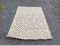Indian Waikiki Natural Jute Flat Weave Area Rug, 4' X 6'