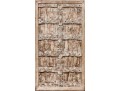 Vintage Framed Indian Carved Door Panel 