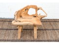 Awesome Naturalistic Teak Accent Chair