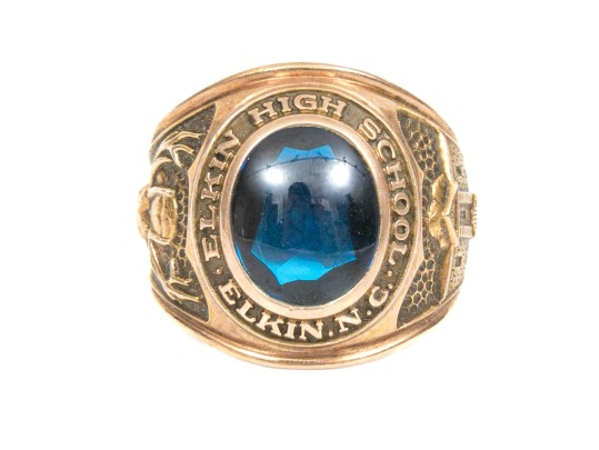 10k Yellow Gold School Ring, Size 8