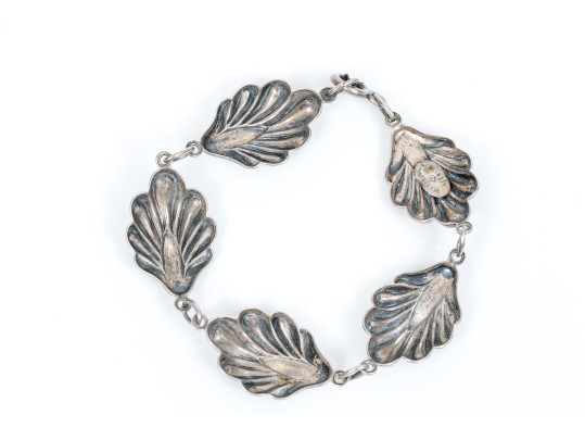 Assorted Sterling Silver Lot Of Handsome Shell Motif Jewelry Pieces