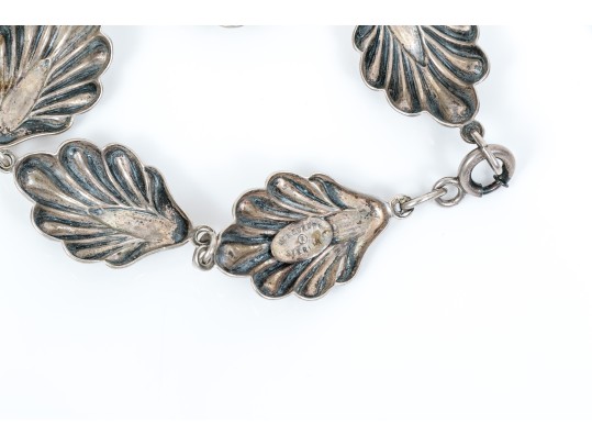 Assorted Sterling Silver Lot Of Handsome Shell Motif Jewelry Pieces