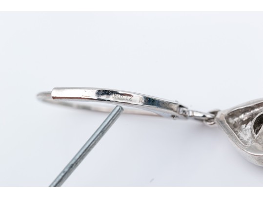 14k And 10k Gold Set Of Lever Back Style Earrings, As Is Condition