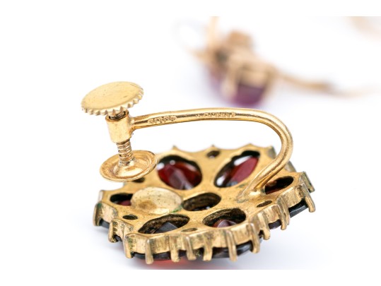 14k Yellow Gold Set Of Two Pairs Of Vintage Screwback Earrings