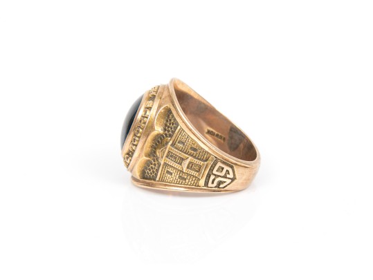 10k Yellow Gold School Ring, Size 8