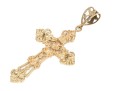 14k Yellow Gold Beautiful Large Filigree Cross