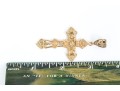 14k Yellow Gold Beautiful Large Filigree Cross