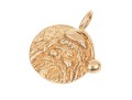 14k Yellow Gold Handsome Santa Claus Charm
