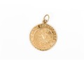 14k Yellow Gold Handsome St.Christopher Pendant