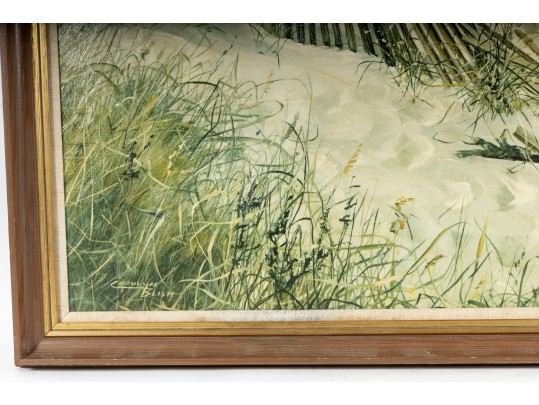 Carolyn Blish (American, B. 1928) Original Oil On Canvas Landscape