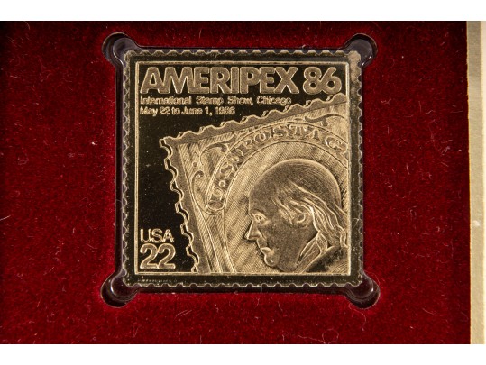 U.S. Postal Service Limited Edition 22K Gold Stamp Replica Envelopes 