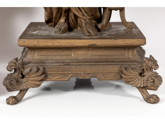 Pair Of Neoclassical Iron Women Figures