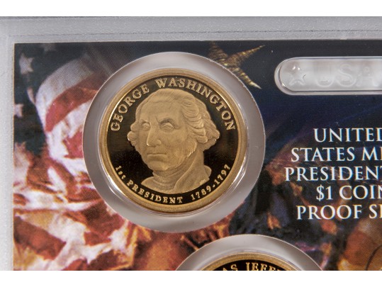 United States Mint Presidential Dollar Coin Proof Sets (4 Sets) 