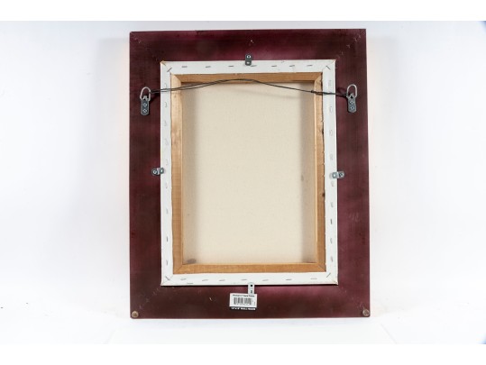 Hannah Cole Buie (American, B. 1955) Oil On Canvas Patio Scene