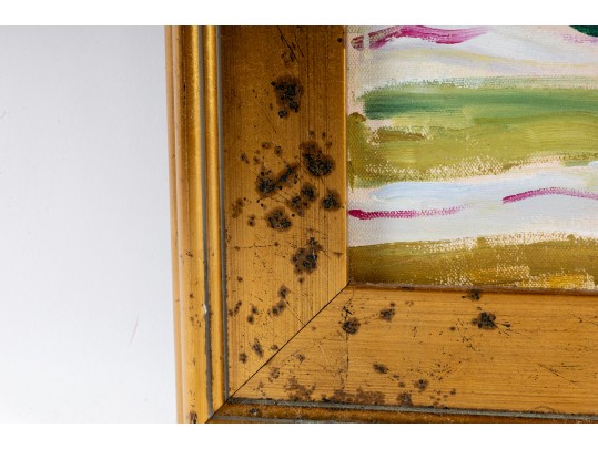 Hannah Cole Buie  (American, B. 1955) Sunflower Oil On Canvas Still Life