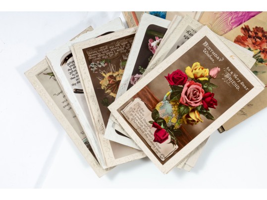 Collection Of Vintage Written Postcards