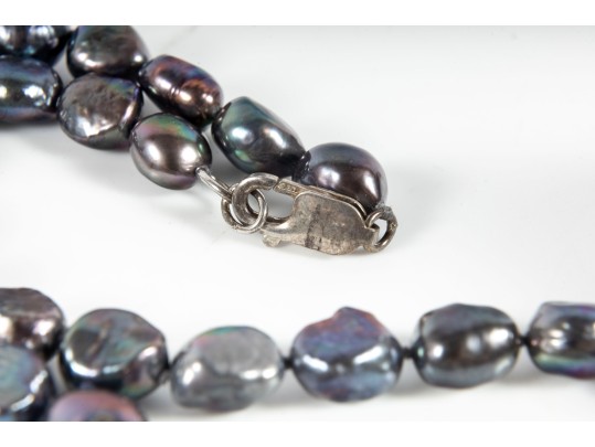 Iridescent Black Cultured Pearl Fashion Accessories 