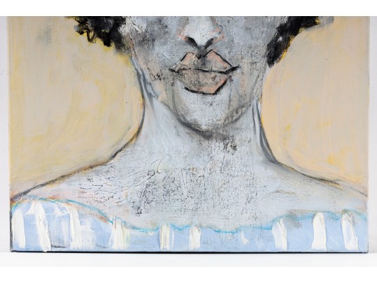 Rainy Elliott Original Acrylic On Canvas Portrait