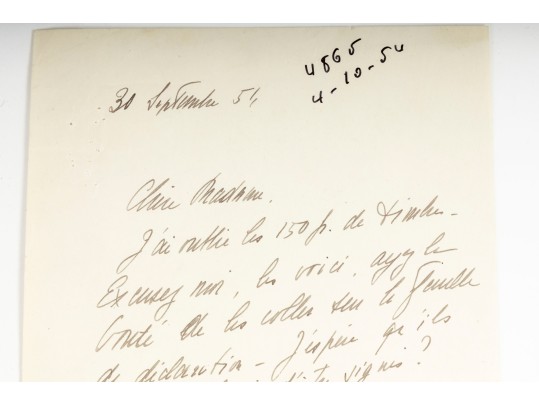 Marcelle Auclair Playwright Letters