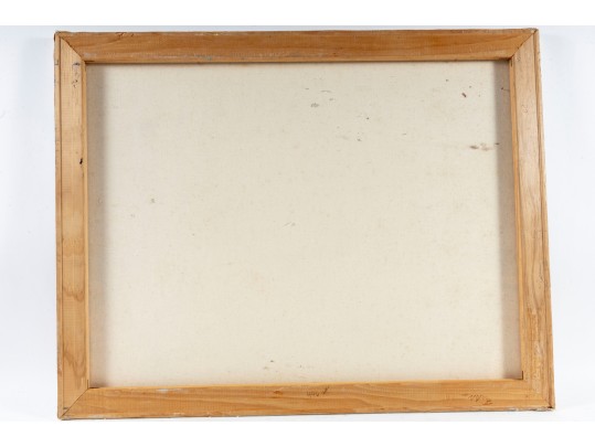 Hannah Cole Buie (American, B. 1955) Oil On Canvas Forecourt Scene