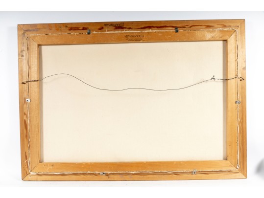 Carolyn Blish (American, B. 1928) Original Oil On Canvas Landscape