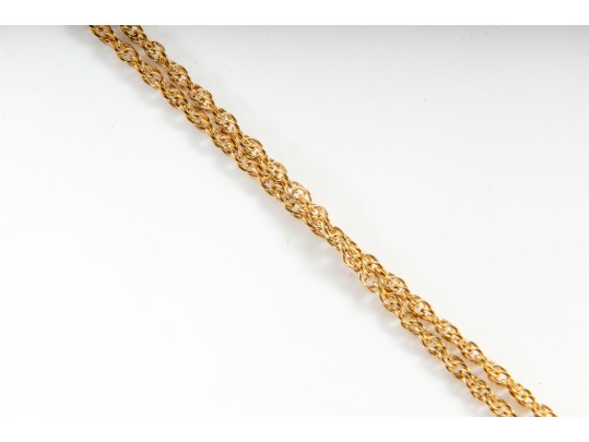 Camrose & Kross Jacqueline Kennedy Line Simulated Ruby Necklace