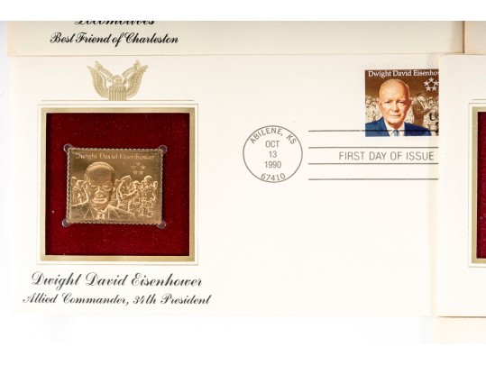 U.S. Postal Service Limited Edition 22K Gold Stamp Replica Envelopes 