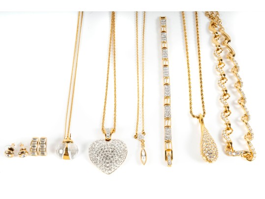 Mixed Swarovski Crystal Gold-plated Jewelry 