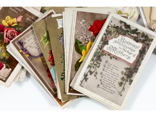 Collection Of Vintage Written Postcards