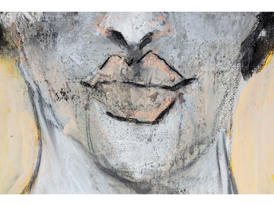 Rainy Elliott Original Acrylic On Canvas Portrait