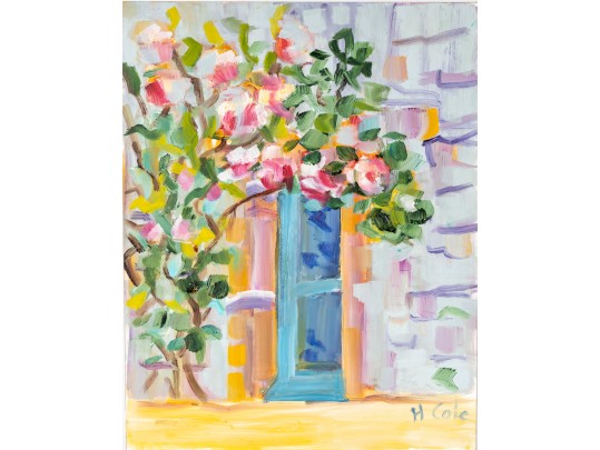 Hannah Cole Buie (American, B. 1955) Oil On Board Still Life Painting