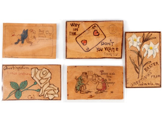 20th Century Leather Postcards