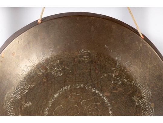 Chinese Suspended Bronze Gong