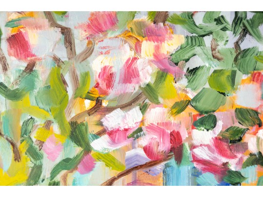 Hannah Cole Buie (American, B. 1955) Oil On Board Still Life Painting