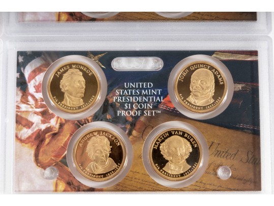 United States Mint Presidential Dollar Coin Proof Sets (4 Sets) 