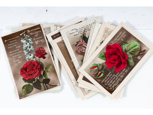 Collection Of Vintage Written Postcards