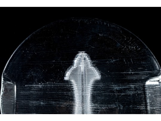 Art Glass Tray & Decorative Pressed Glass Trivet