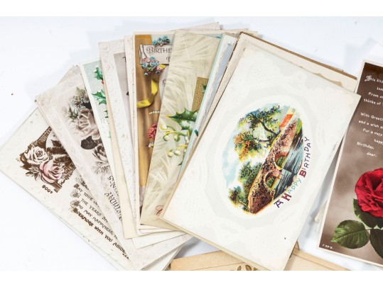 Collection Of Vintage Written Postcards